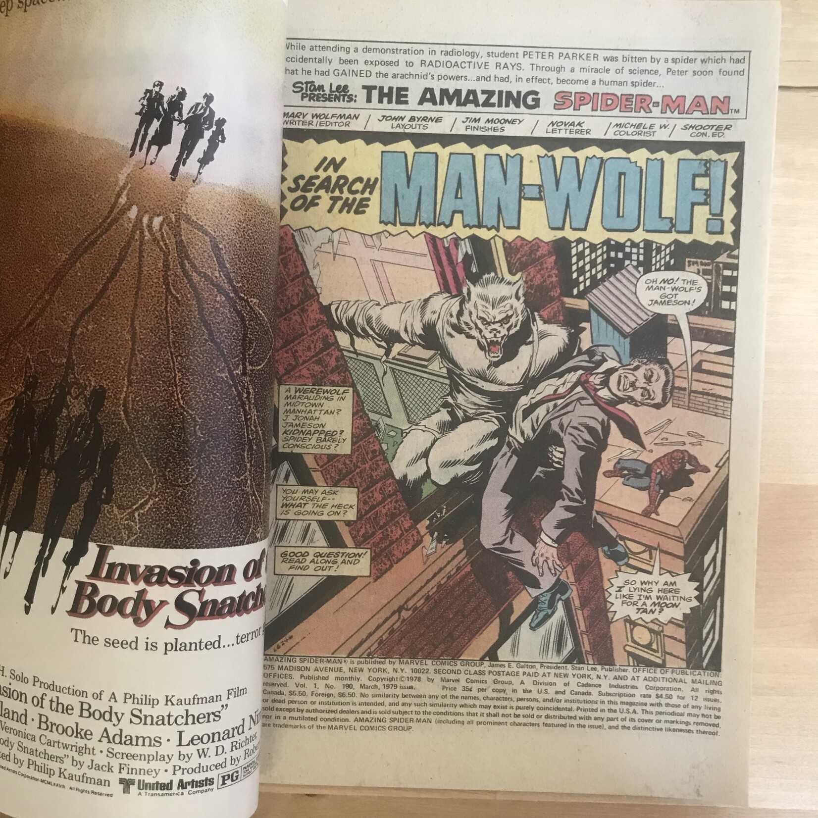 Spider-Man - Amazing Spider-Man - #190 March 1979 - Comic Book