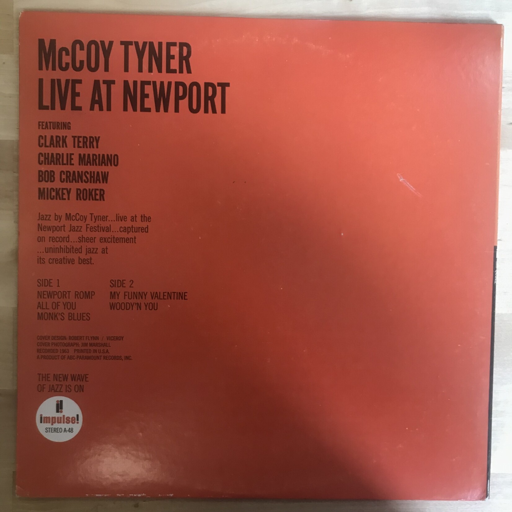 McCoy Tyner - Live At Newport (1973) - A48 - Vinyl LP (USED)