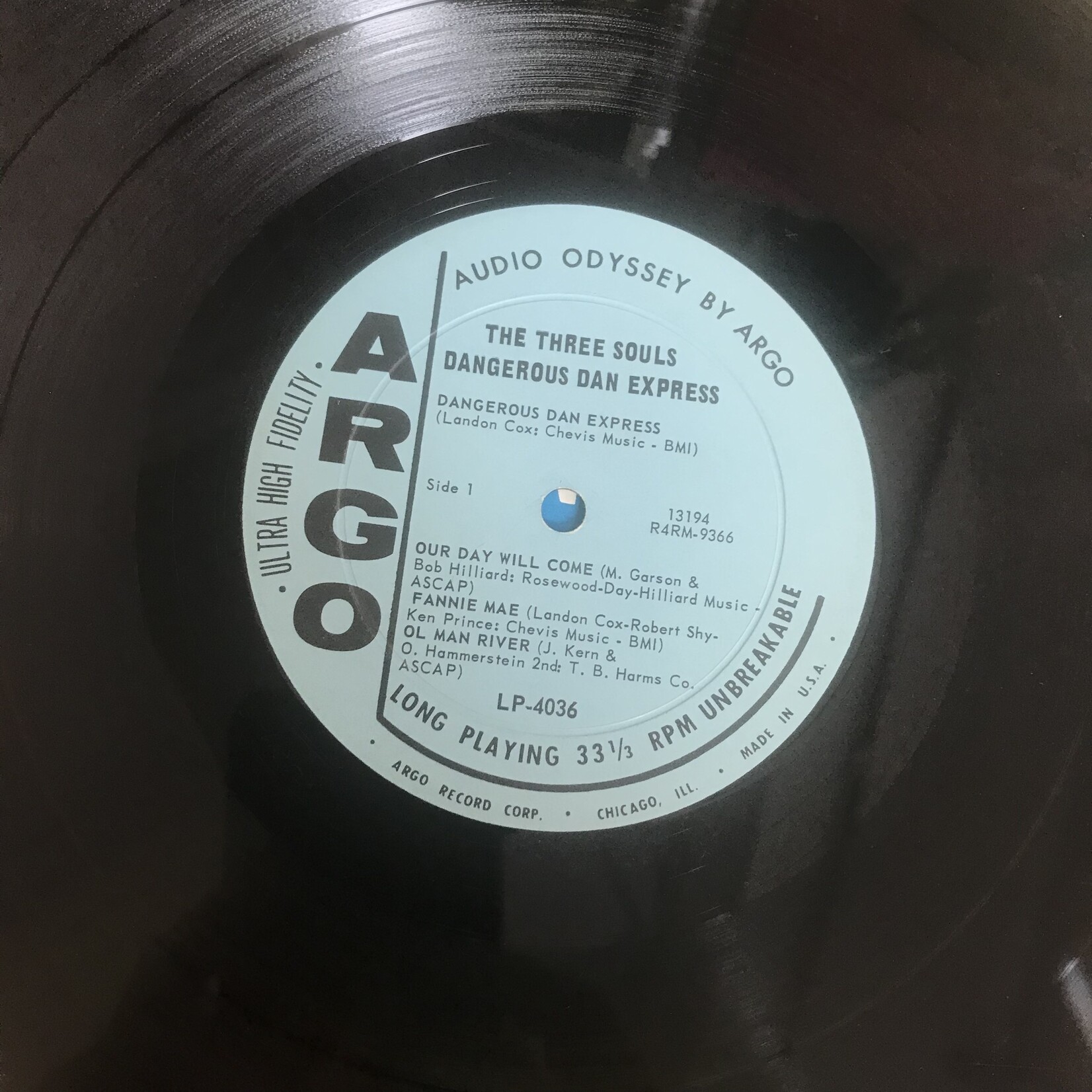 Three Souls - Dangerous Dan Express - LP 4036 - Vinyl LP (USED)
