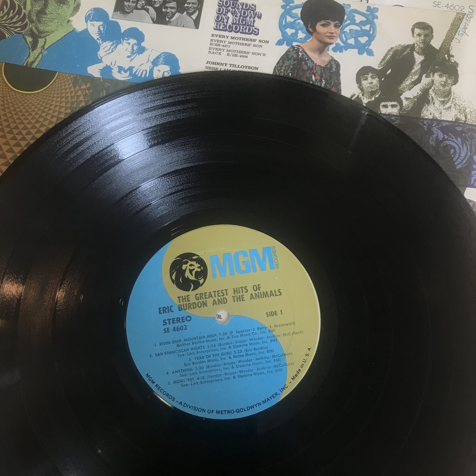 Animals (Eric Burdon) - The Greatest Hits Of Eric Burdon And The Animals - SE4602 - Vinyl LP (USED)