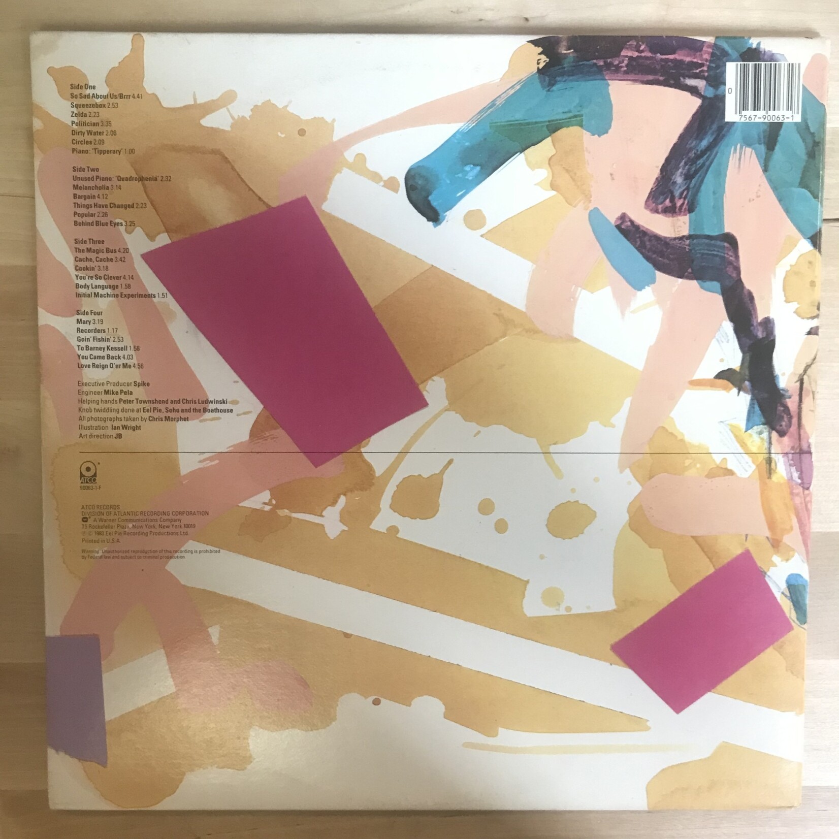 Pete Townshend - Scoop - 90063 1 F - Vinyl LP (USED)