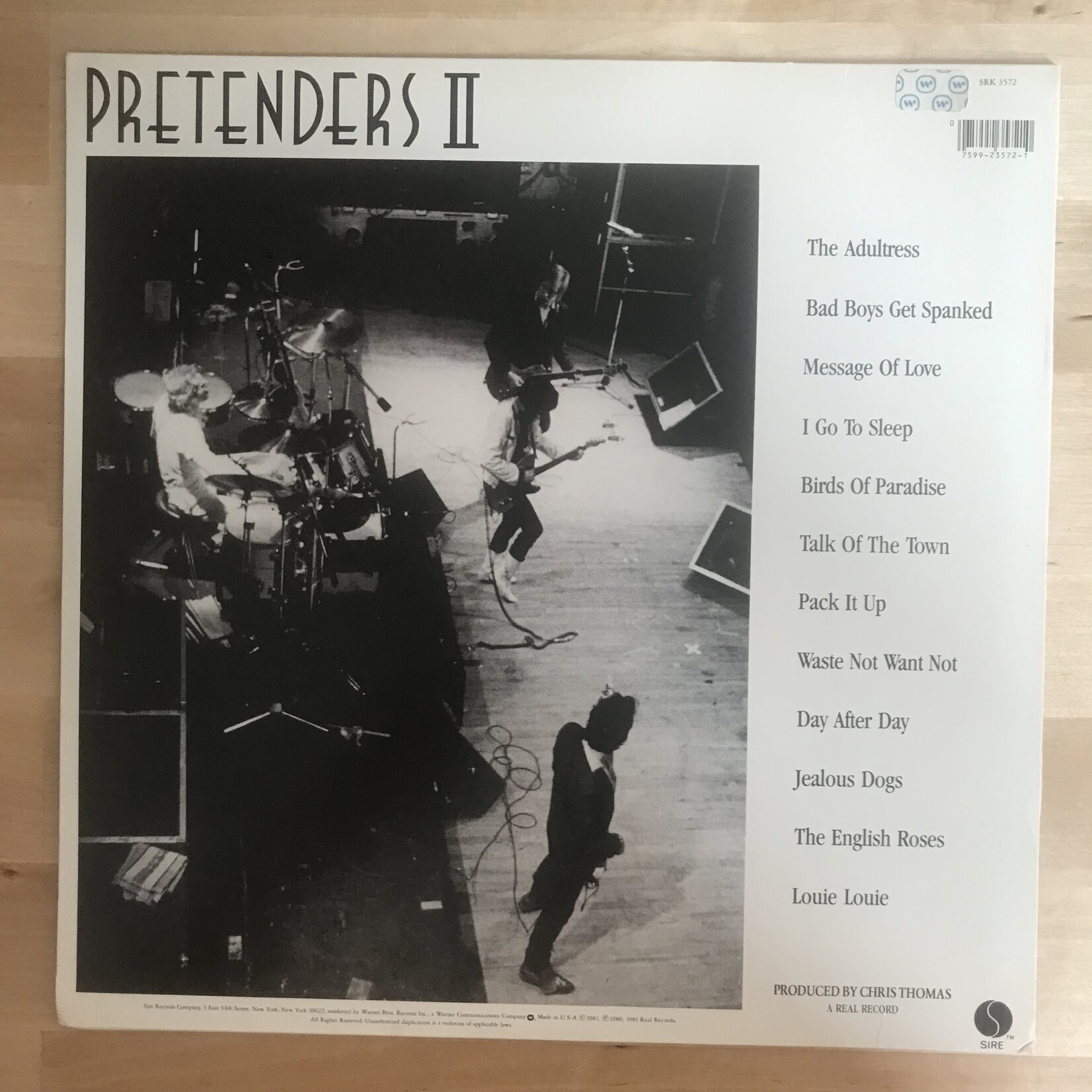 Pretenders - Pretenders II - SRK 3572 - Vinyl LP (USED)