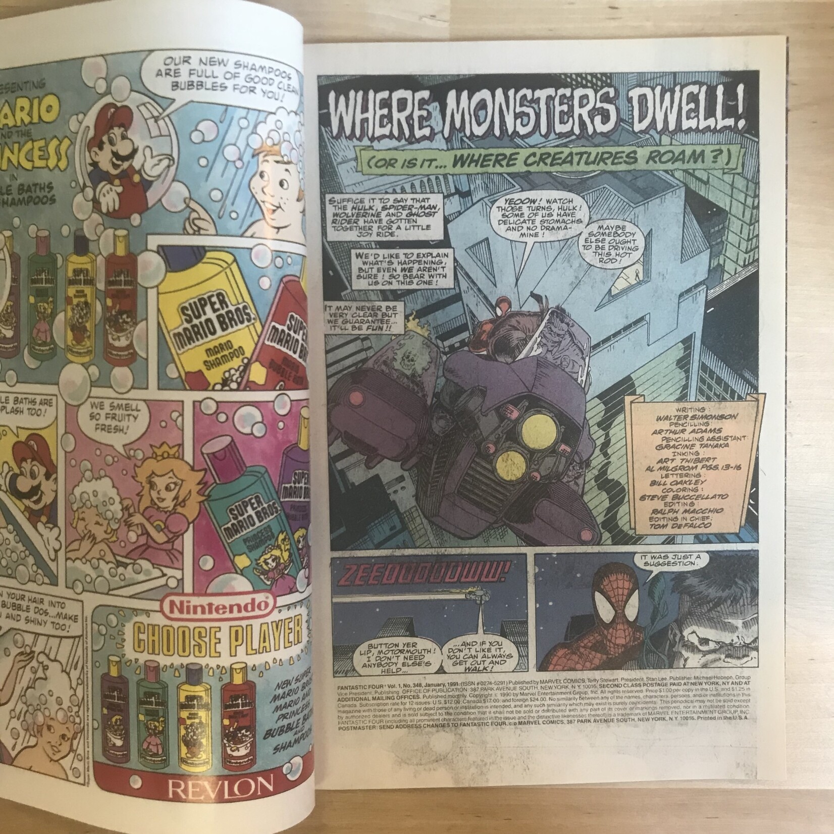 Fantastic Four - #348 January 1991 - Comic Book (USED)