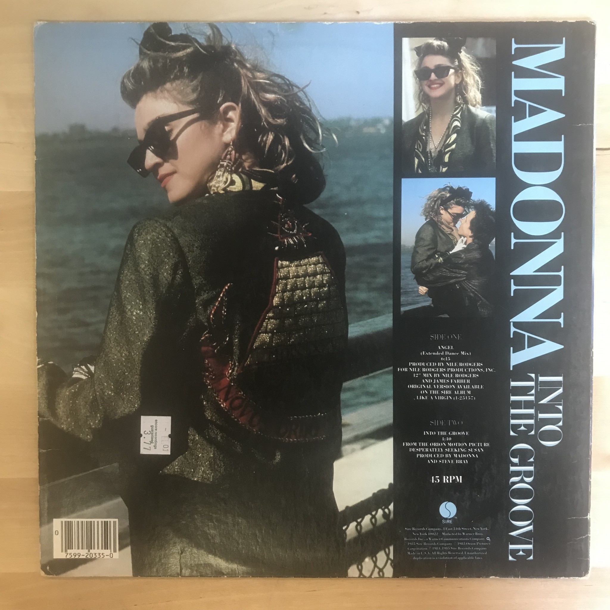 Madonna - Angel / Into The Groove - 0 20335 - Vinyl 12-Inch