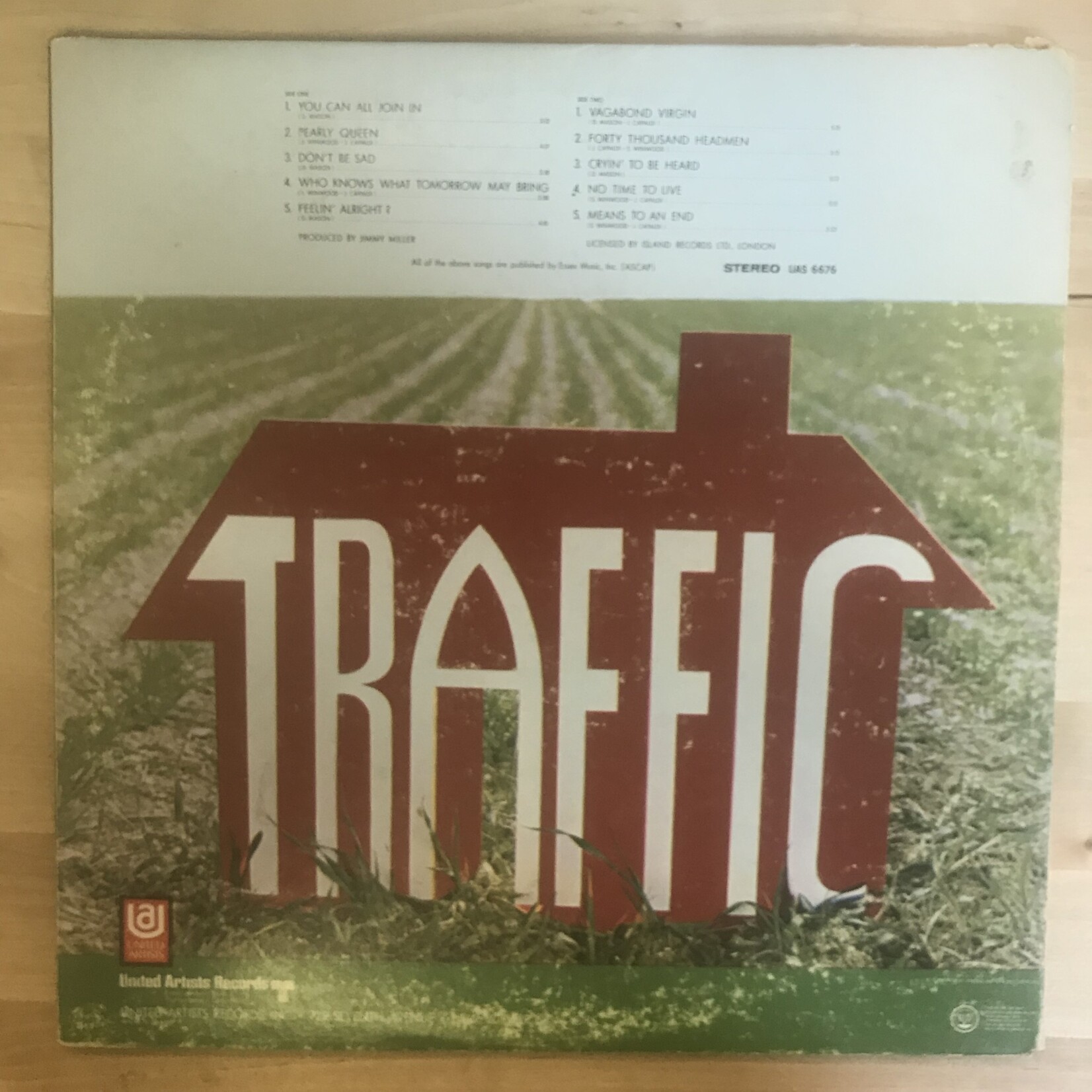 Traffic - Traffic - UAS6676 - Vinyl LP (USED)