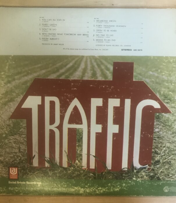 Traffic - Traffic - UAS6676 - Vinyl LP (USED)