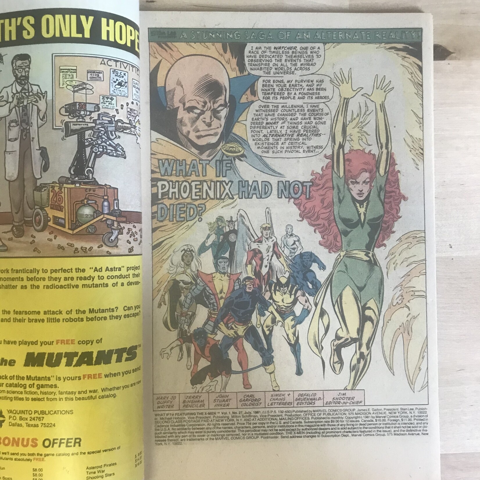 What If - #27July 1981 X-Men Phoenix - Comic Book