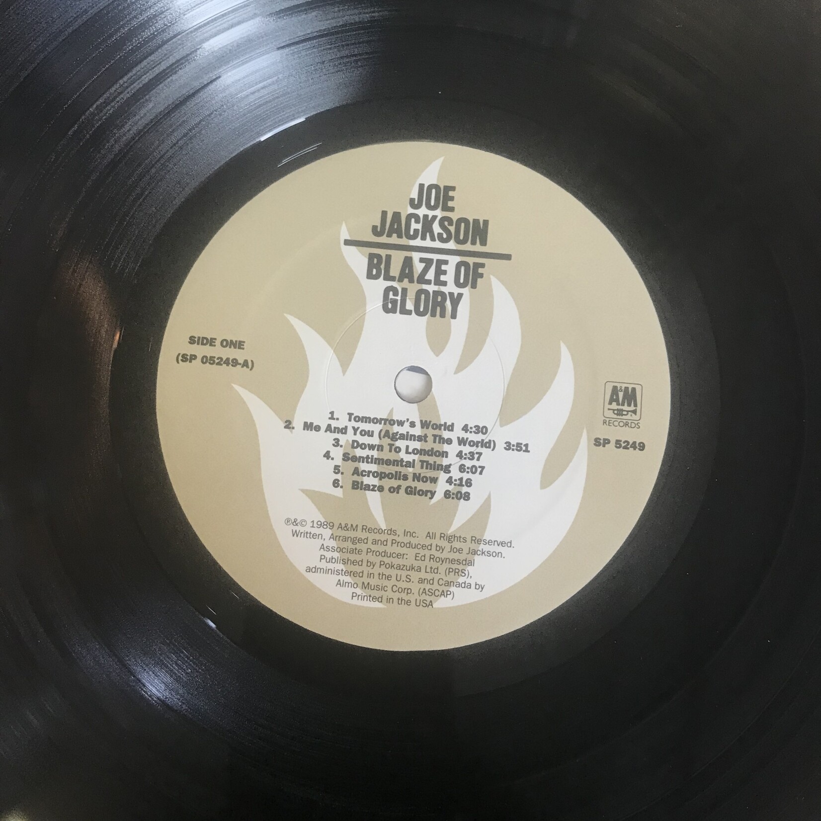 Joe Jackson - Blaze Of Glory - SP5249 - Vinyl LP (USED)