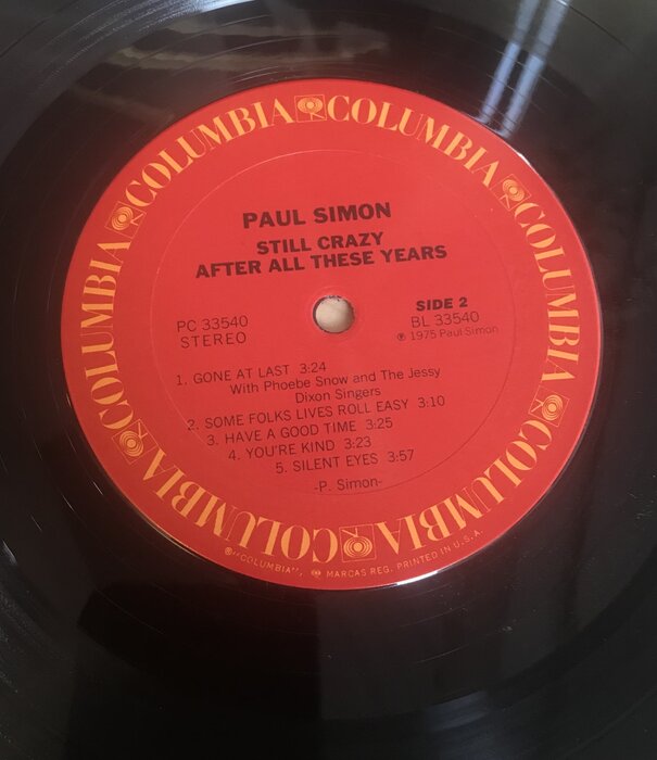 Paul Simon - Still Crazy After All These Years - PC 33540 - Vinyl LP (USED)