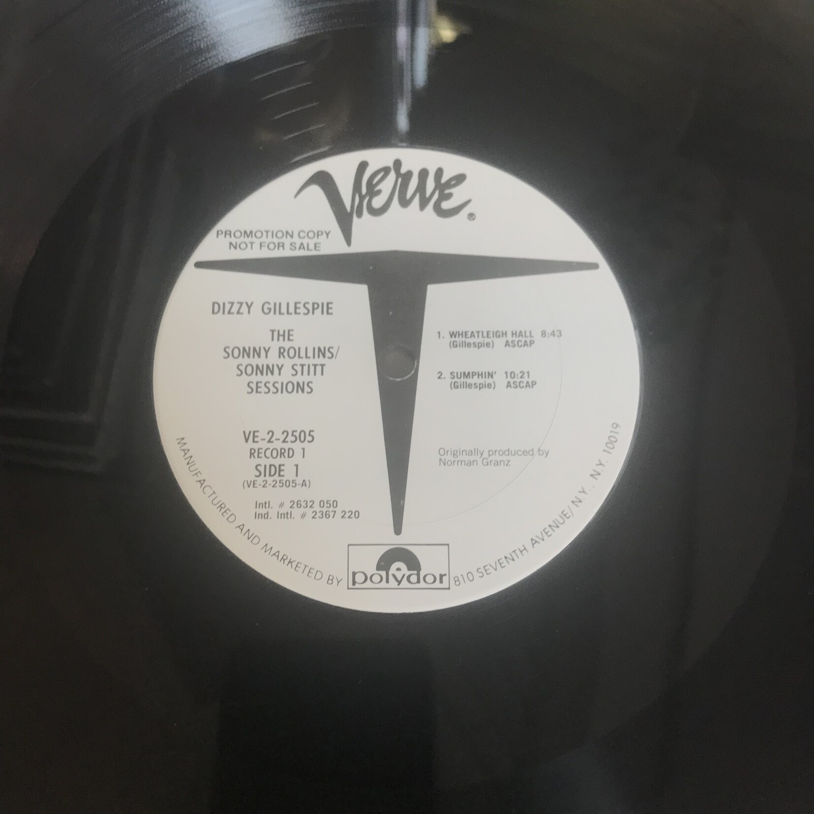 Dizzy Gillespie - The Sonny Rollins/Sonny Stitt Sessions - VE 2 2505 - Vinyl LP (USED)