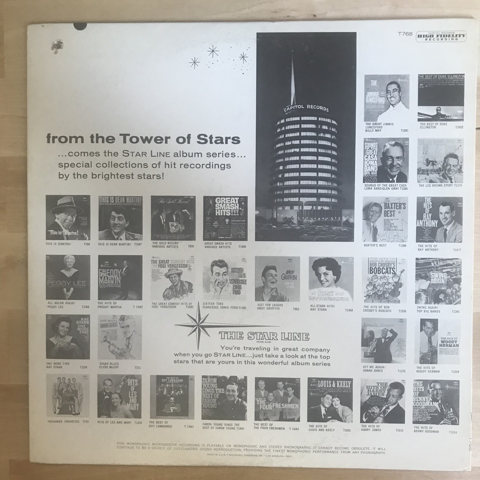 Frank Sinatra - This Is Sinatra! (Star Line) - T768 - Vinyl LP (USED)