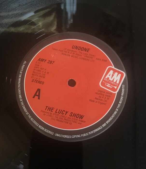 Lucy Show - Undone / Dream Days - AMY 287 - Vinyl 12-Inch Single (USED)