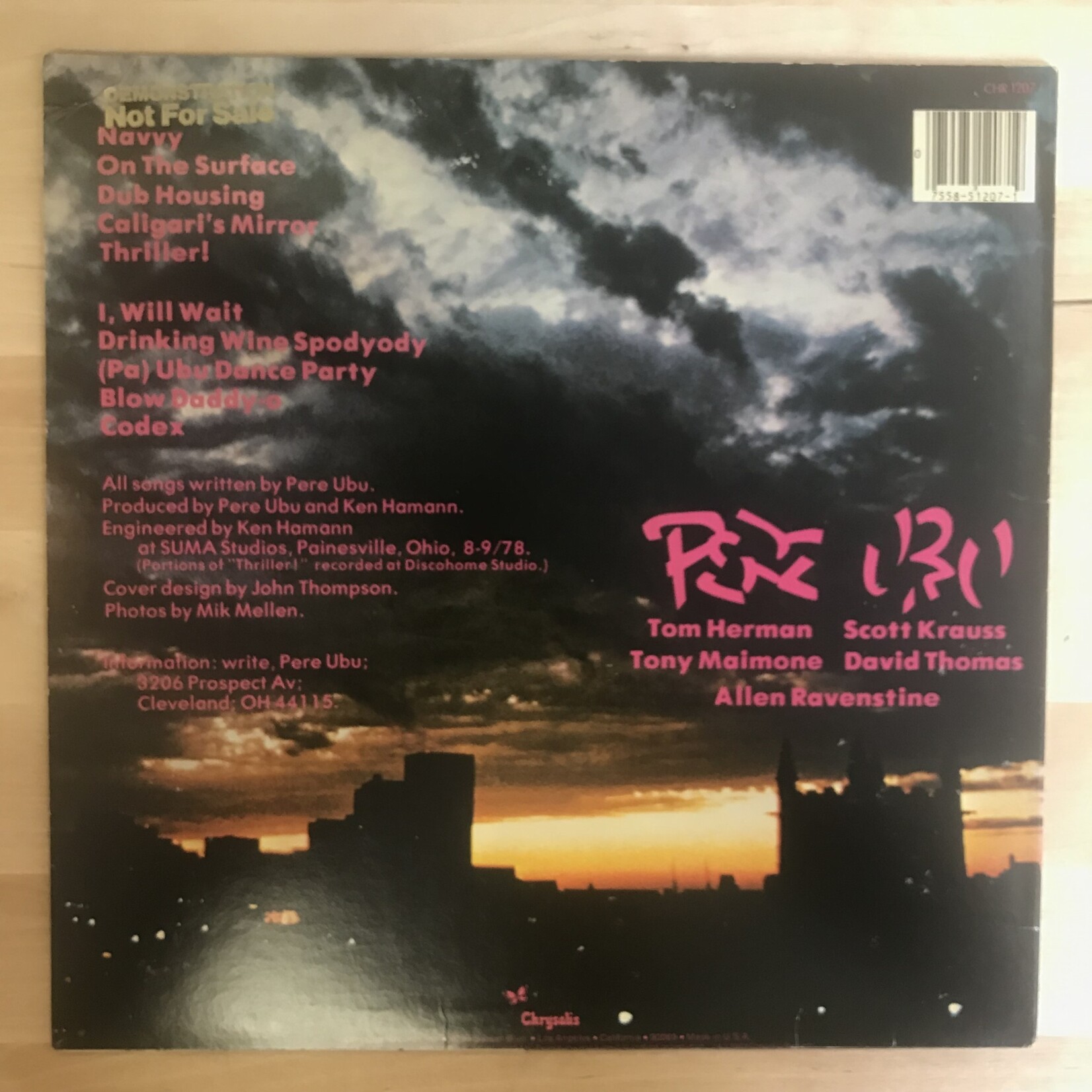 Pere Ubu - Dub Housing (PROMO) - CHR 1207 - Vinyl LP (USED)