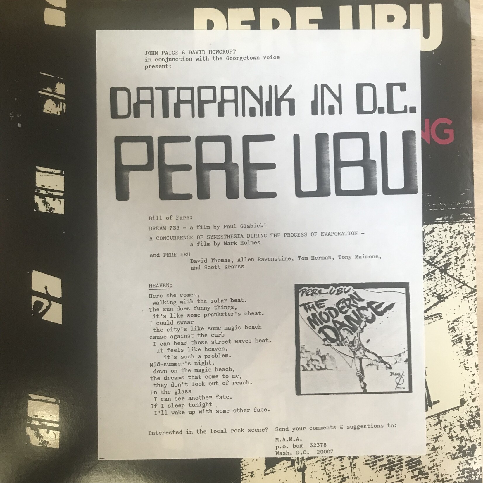 Pere Ubu - Dub Housing (PROMO) - CHR 1207 - Vinyl LP (USED)
