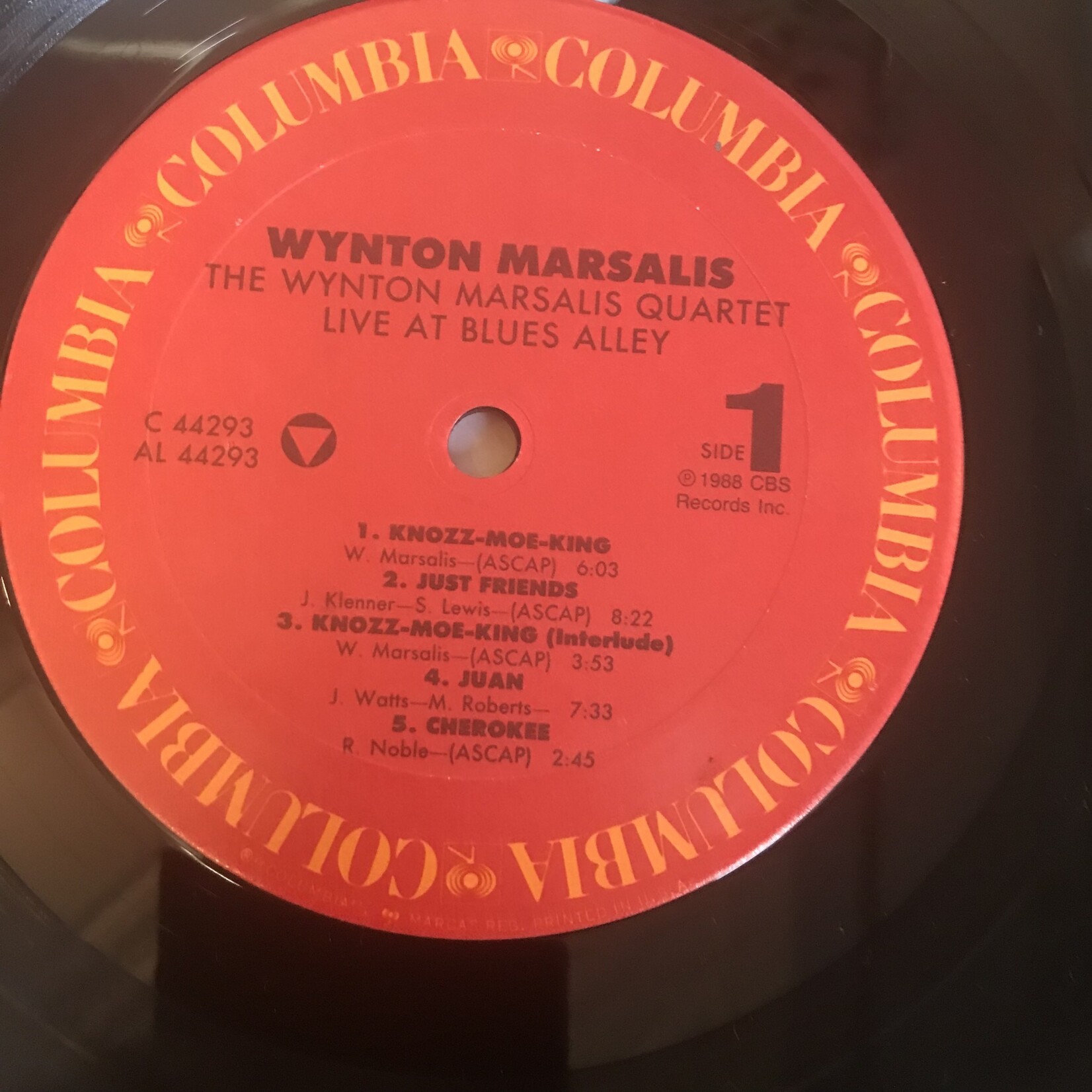 Wynton Marsalis - Live At Blues Alley - C 44293 - Vinyl LP (USED)