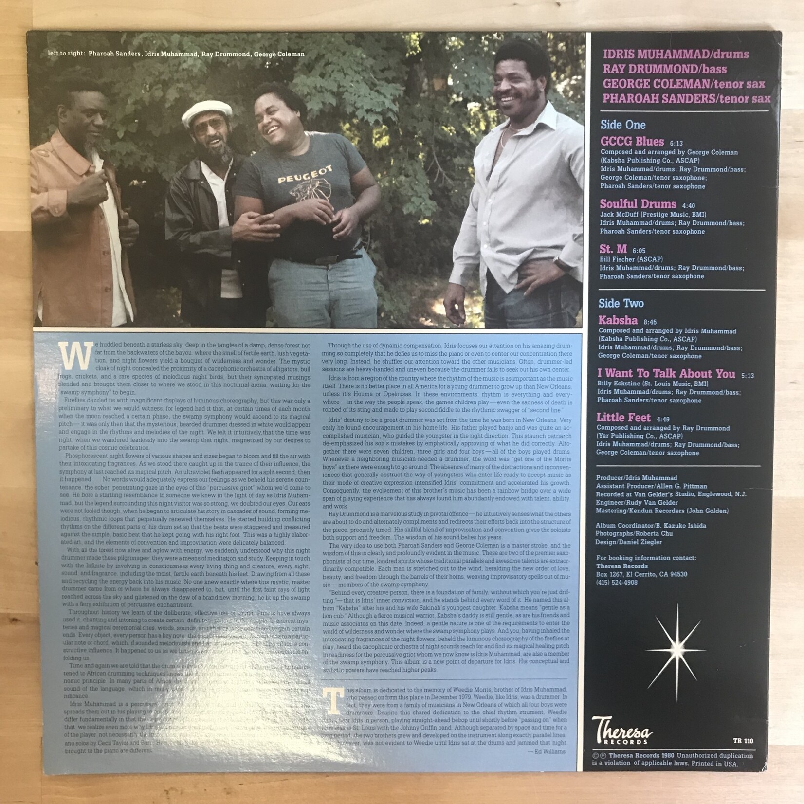 Idris Muhammad - Kabsha - TR110 - Vinyl LP (USED)