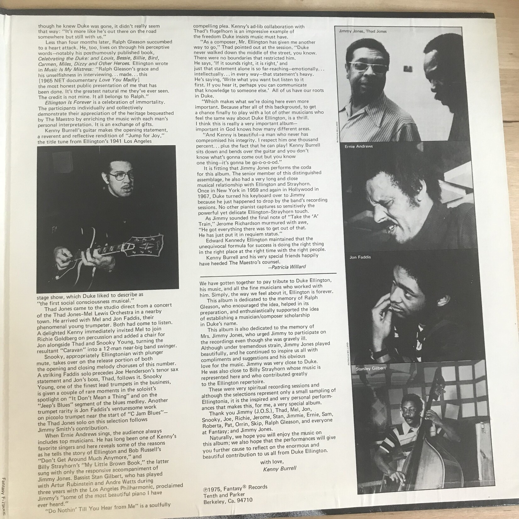 Kenny Burrell - Ellington Is Forever - F79005 - Vinyl LP (USED)