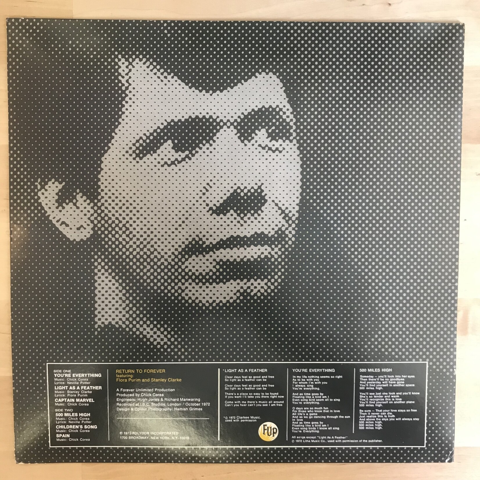 Chick Corea - Light As A Feather - PD 5525 - Vinyl LP (USED)