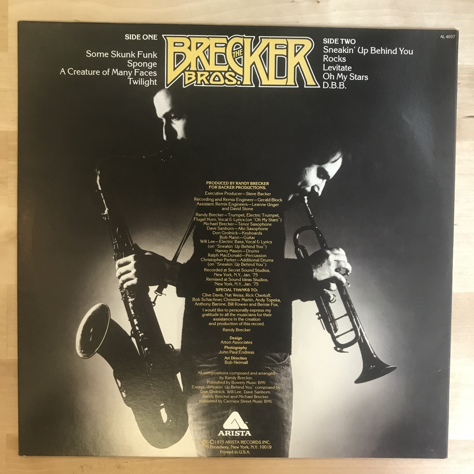 Brecker Brothers - The Brecker Brothers - AL 4037 - Vinyl LP (USED)