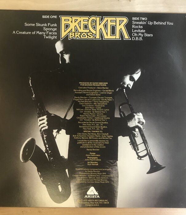 Brecker Brothers - The Brecker Brothers - AL 4037 - Vinyl LP (USED)