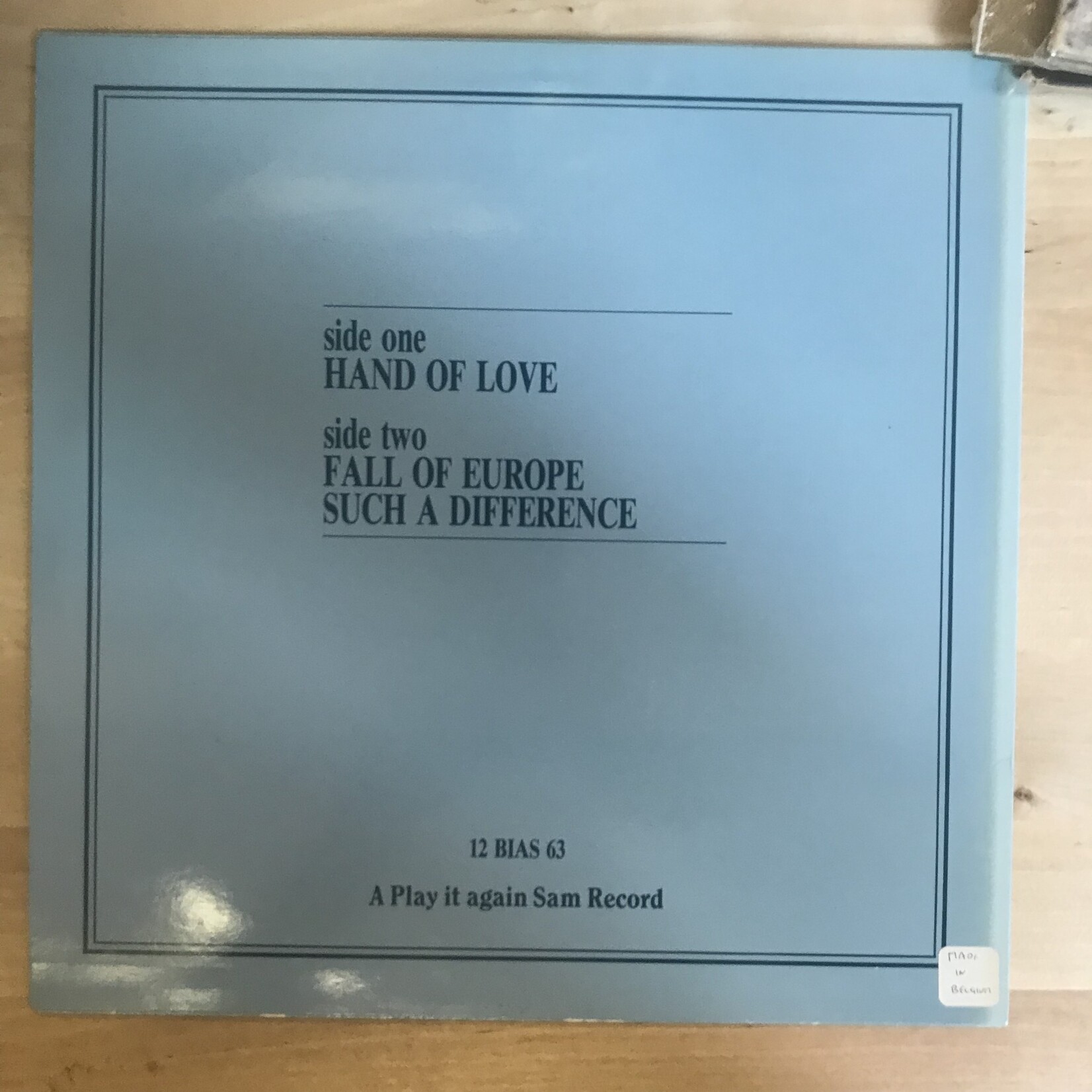 Sound - Hand Of Love - BiaS 63 - Vinyl 12-Inch Single (USED - BELGIUM)