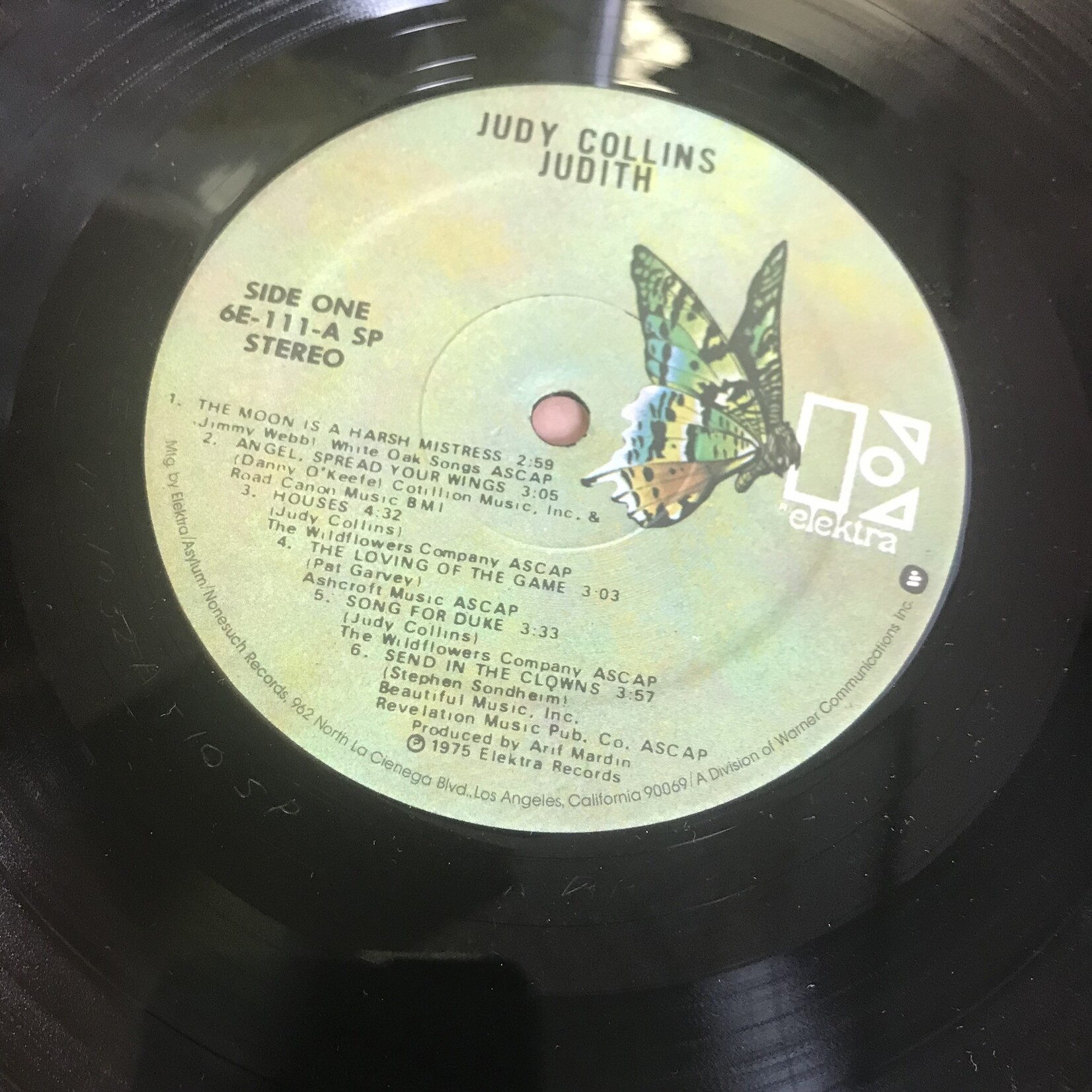 Judy Collins - Judith - 6E-111 - Vinyl LP (USED)