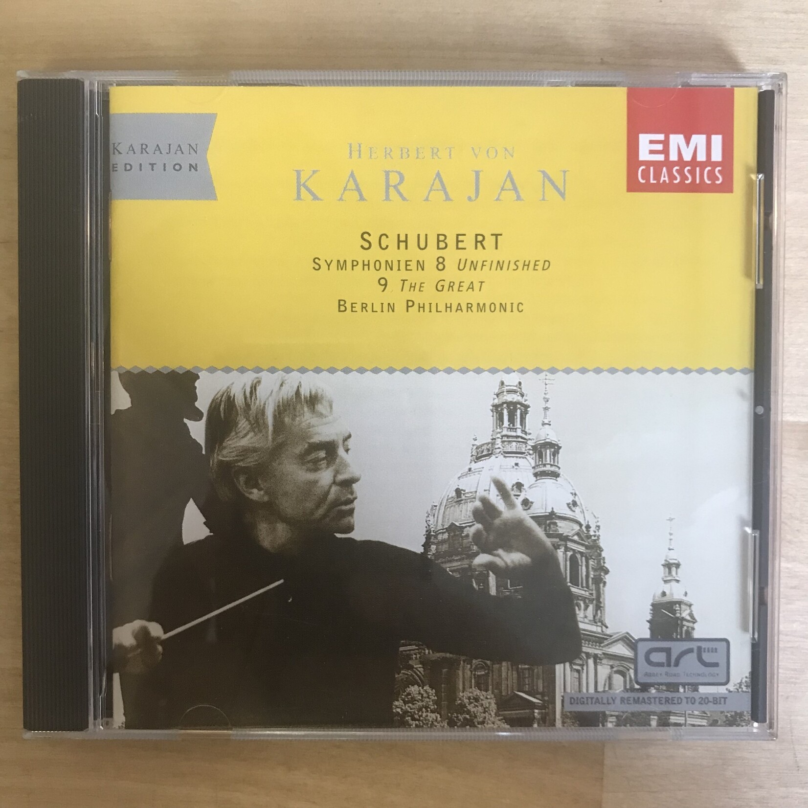 Herbert Von Karajan - Schubert: Syphonien 8 Unfinished 9 - CD (USED)