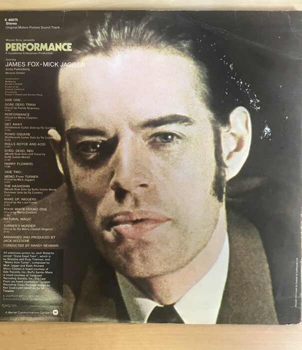 Performance - Original Motion Picture Sound Track - K 46075 - Vinyl LP (USED - UK)