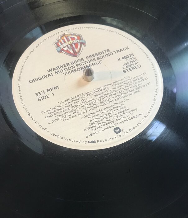 Performance - Original Motion Picture Sound Track - K 46075 - Vinyl LP (USED - UK)