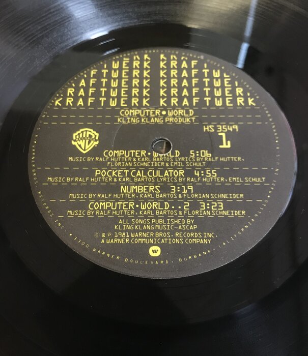 Kraftwerk - Computer World - HS3549 - Vinyl LP (USED)