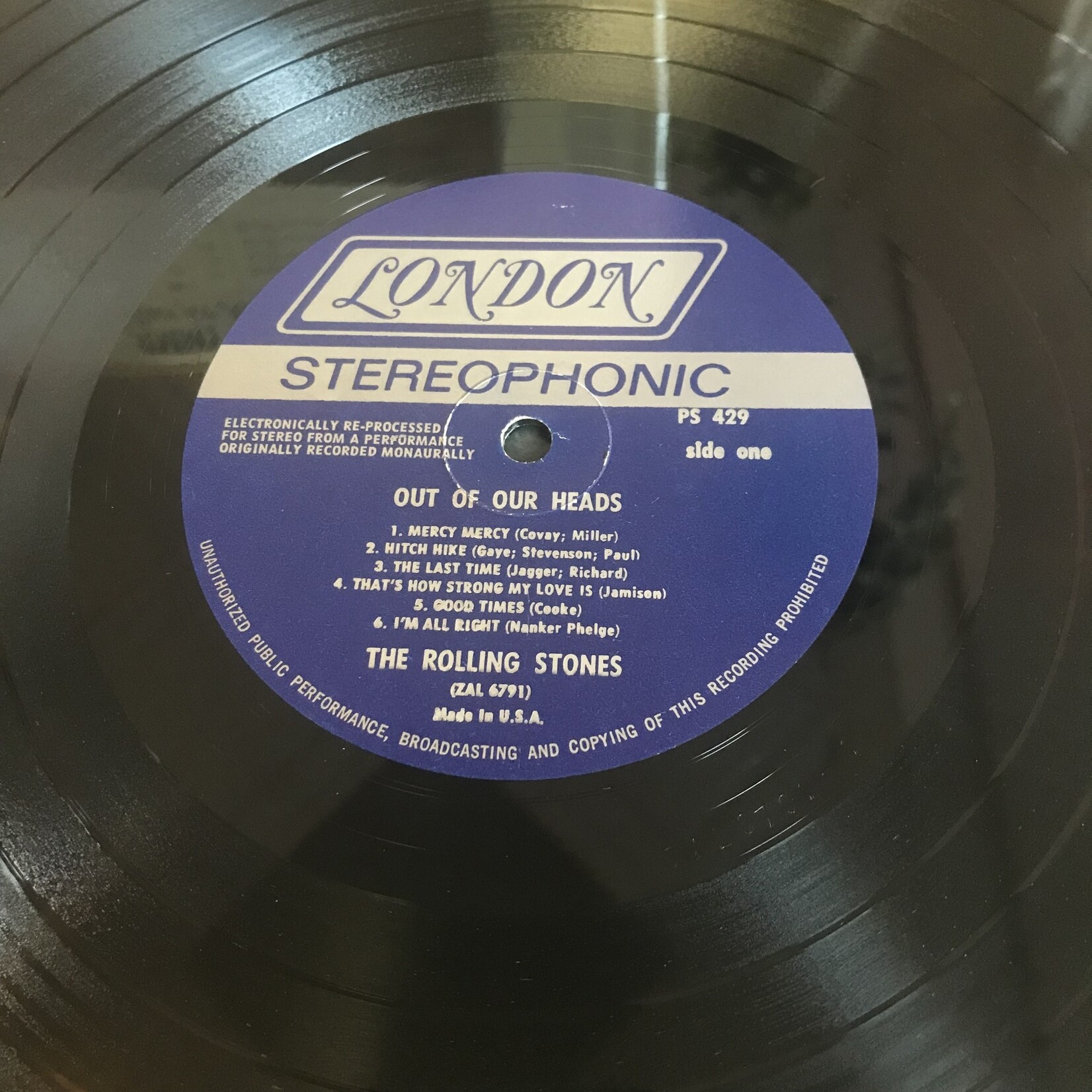 Rolling Stones - Out Of Our Heads - PS 429 - Vinyl LP (USED)