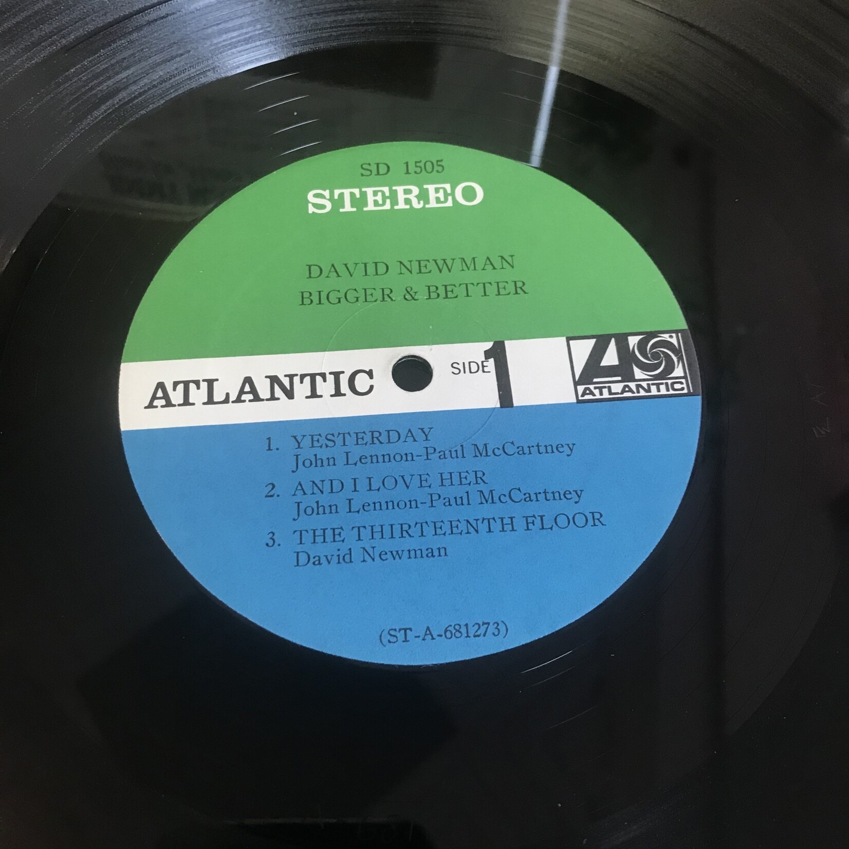 David Newman - Bigger & Better - SD 1505 - Vinyl LP (USED)