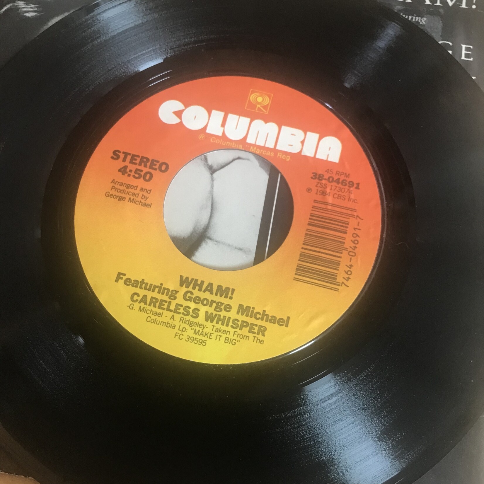 Wham (George Michael) - Careless Whisper - 38 04691 - Vinyl 45 (USED)