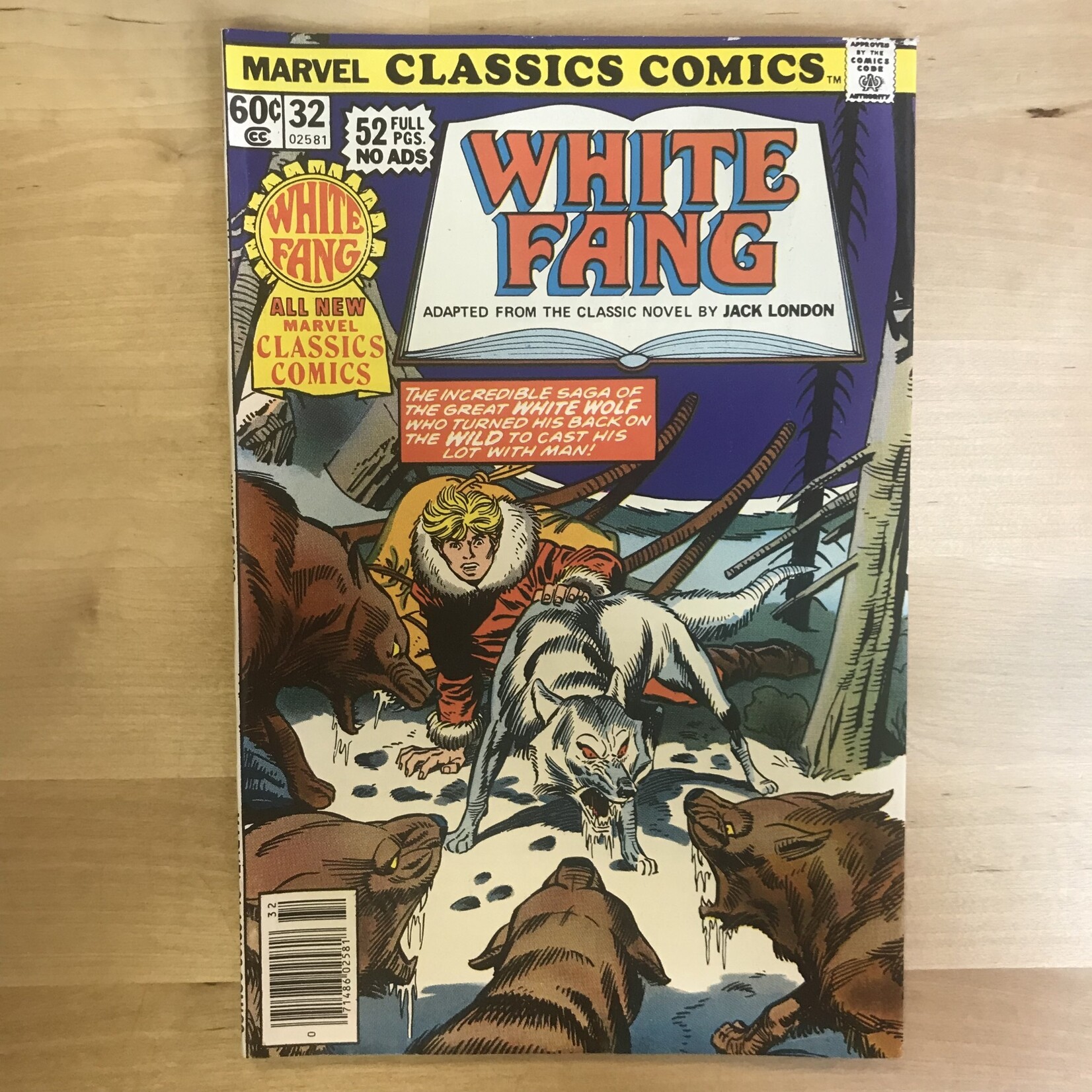 Marvel Classics Comics - White Fang - #32 1977 - Comic Book