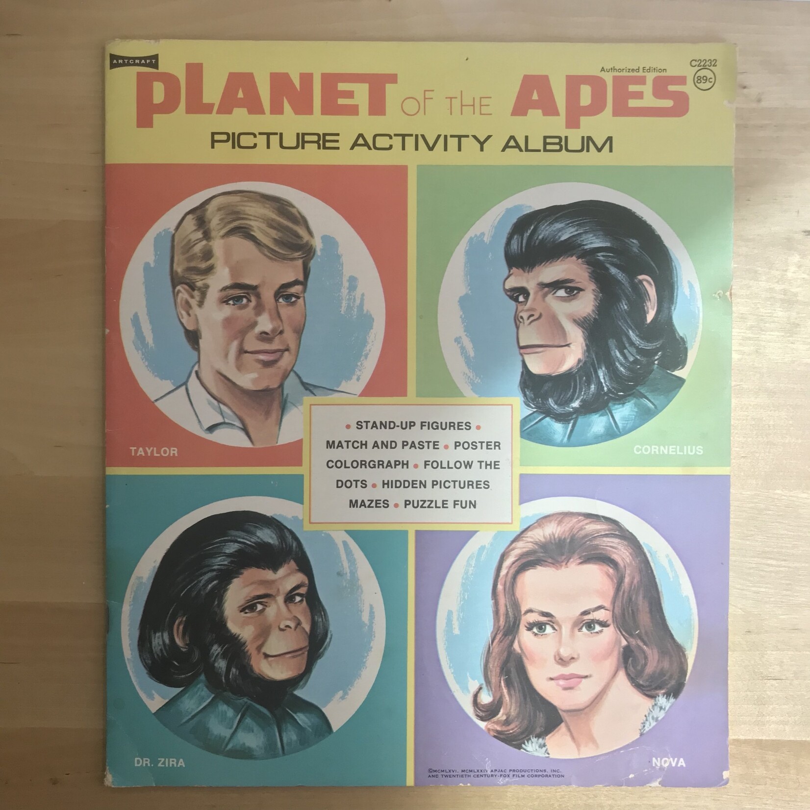 Planet Of The Apes - Picture Activity Book #C2232 - Paperback (VINTAGE)