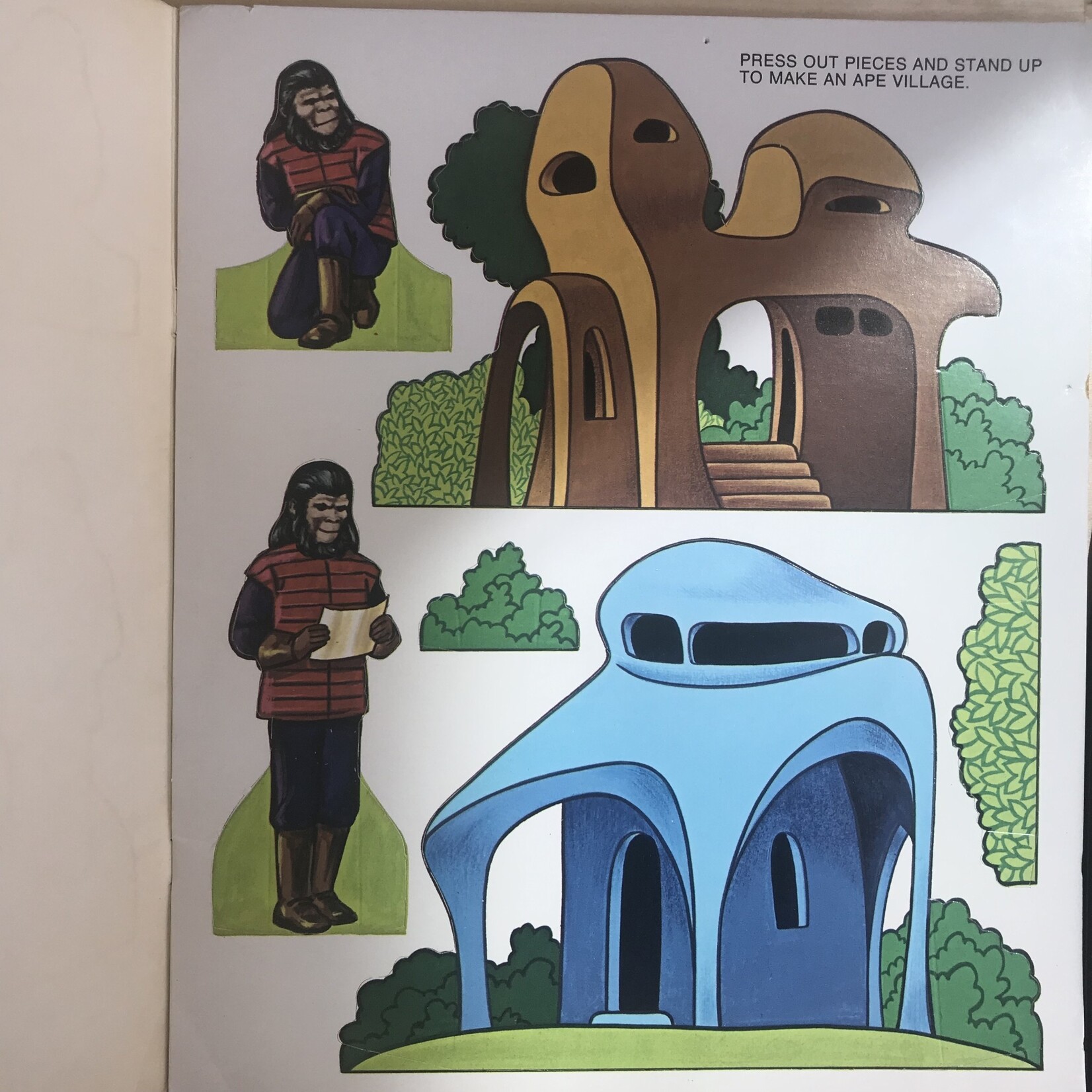 Planet Of The Apes - Picture Activity Book #C2232 - Paperback (VINTAGE)