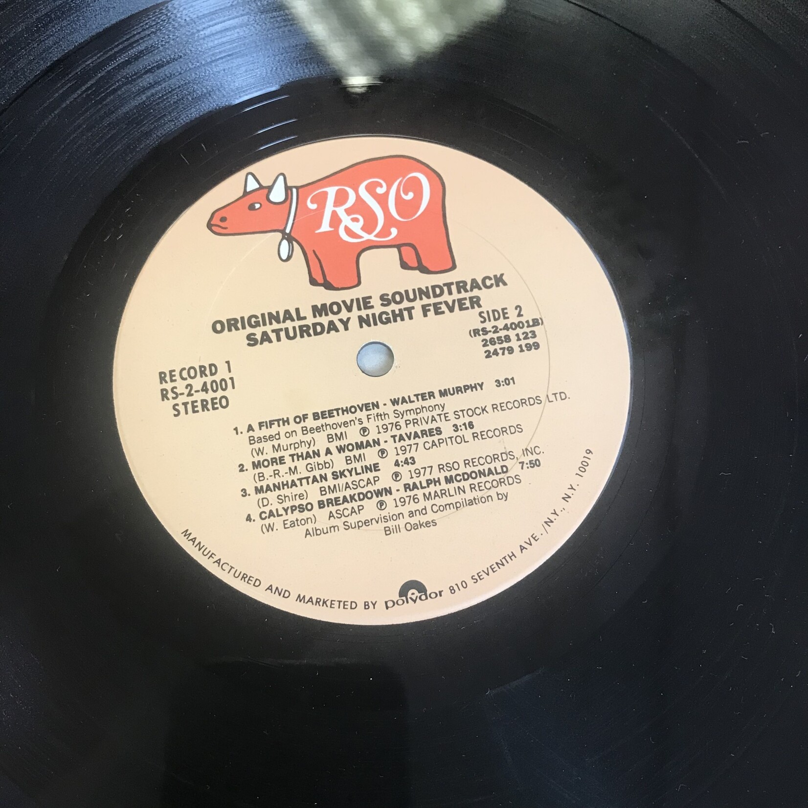 Saturday Night Fever - Original Movie Soundtrack - RS 2 4001 (Terre Haute) - Vinyl LP (USED)