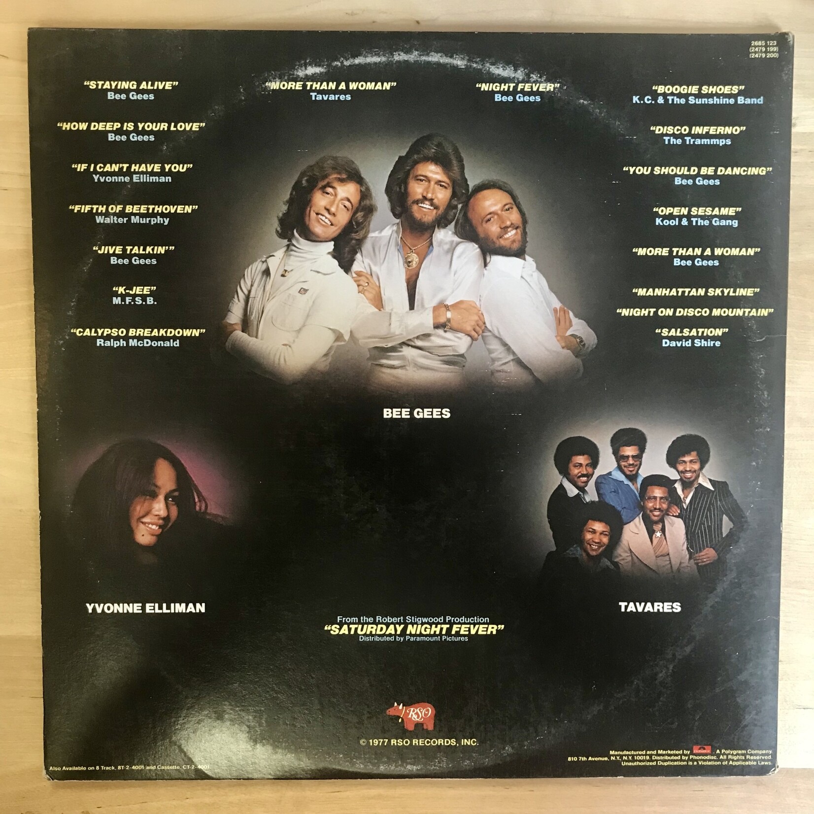 Saturday Night Fever - Original Movie Soundtrack - RS 2 4001 (Terre Haute) - Vinyl LP (USED)