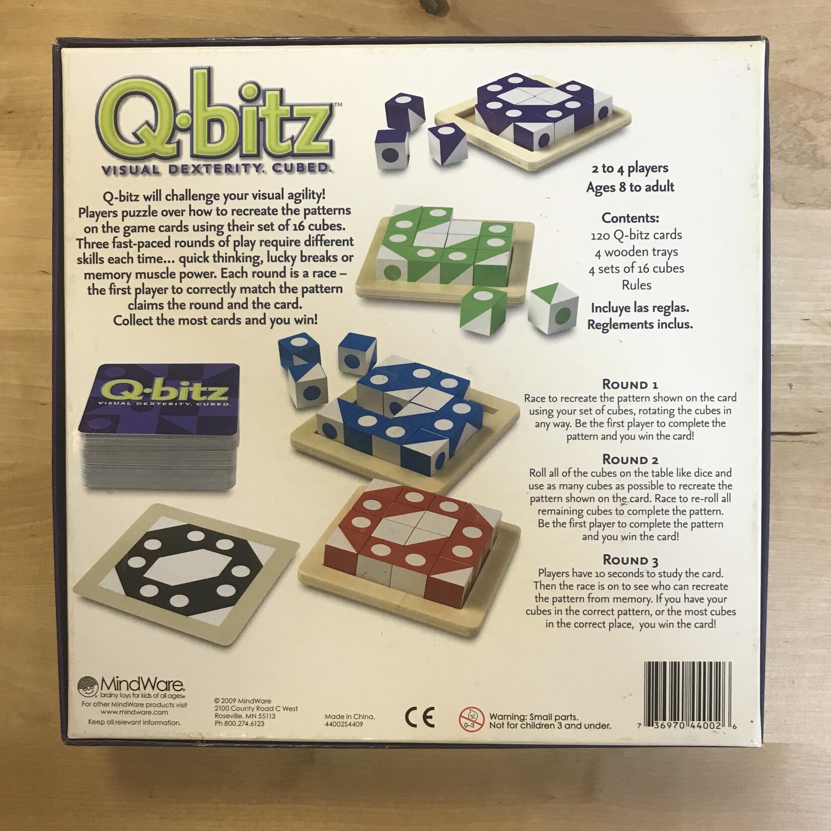 Q*bitz 2-to-4 Players - Board Game (USED - COMPLETE)