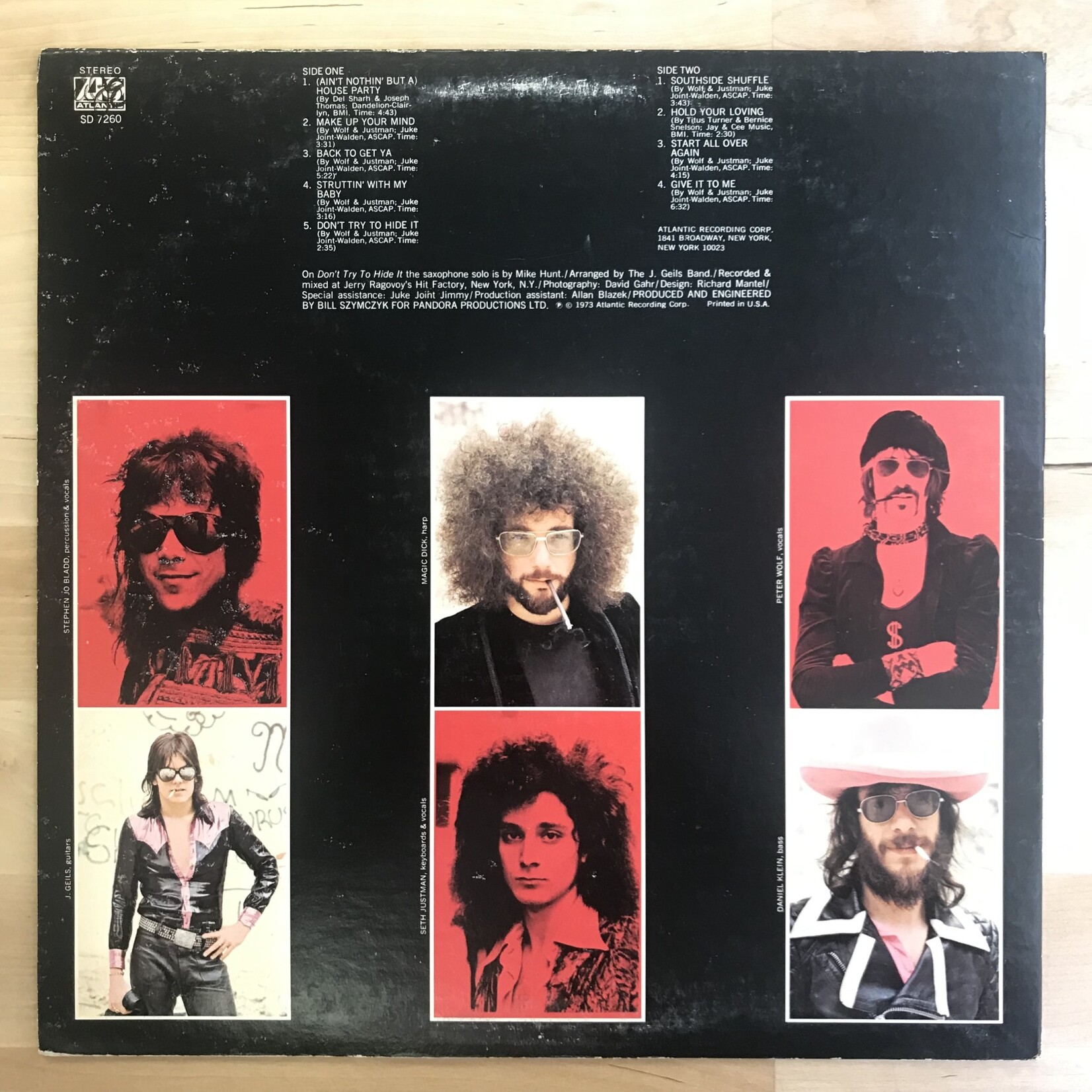 J. Geils Band - Bloodshot (Red Vinyl) - SD 7260 - Vinyl LP (USED)