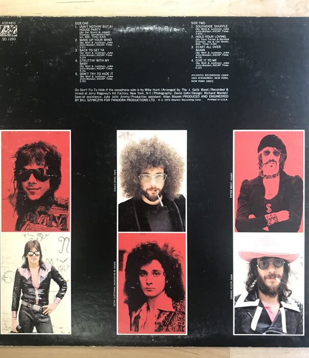 J. Geils Band - Bloodshot (Red Vinyl) - SD 7260 - Vinyl LP (USED)