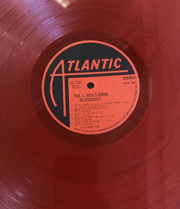 J. Geils Band - Bloodshot (Red Vinyl) - SD 7260 - Vinyl LP (USED)