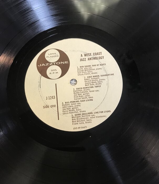 Various - A West Coast Jazz Anthology - J 1243 - Vinyl LP (USED)