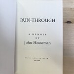 John Houseman - Run-Through - Hardback (USED - FE)
