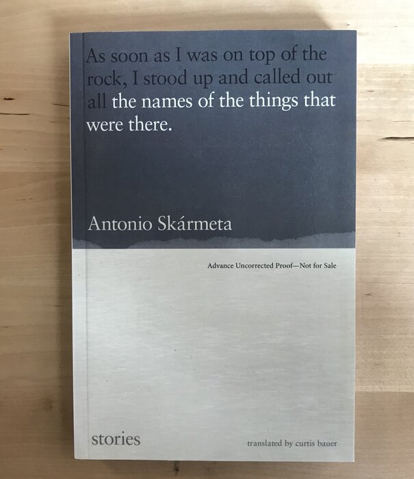 Antonio Skarmeta - The Names Of The Things That Were There (Advance Reader) - Paperback (USED)