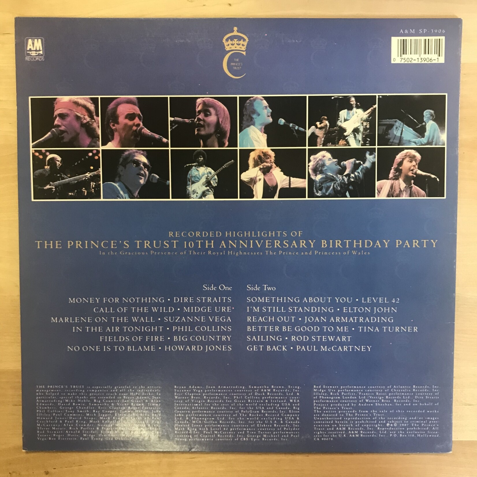 Various - Recorded Highlights Of The Prince's Trust 10th Anniversary Birthday Party - SP3906 - Vinyl LP (USED)