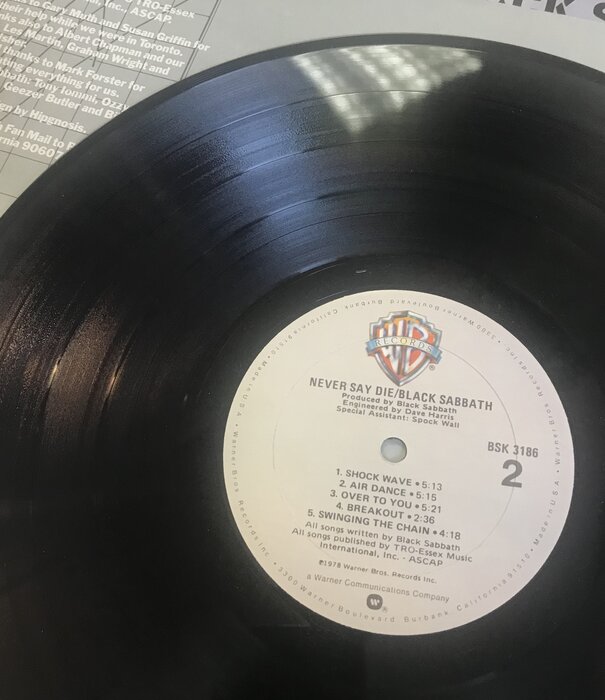 Black Sabbath - Never Say Die - BSK 3186 - Vinyl LP (USED)