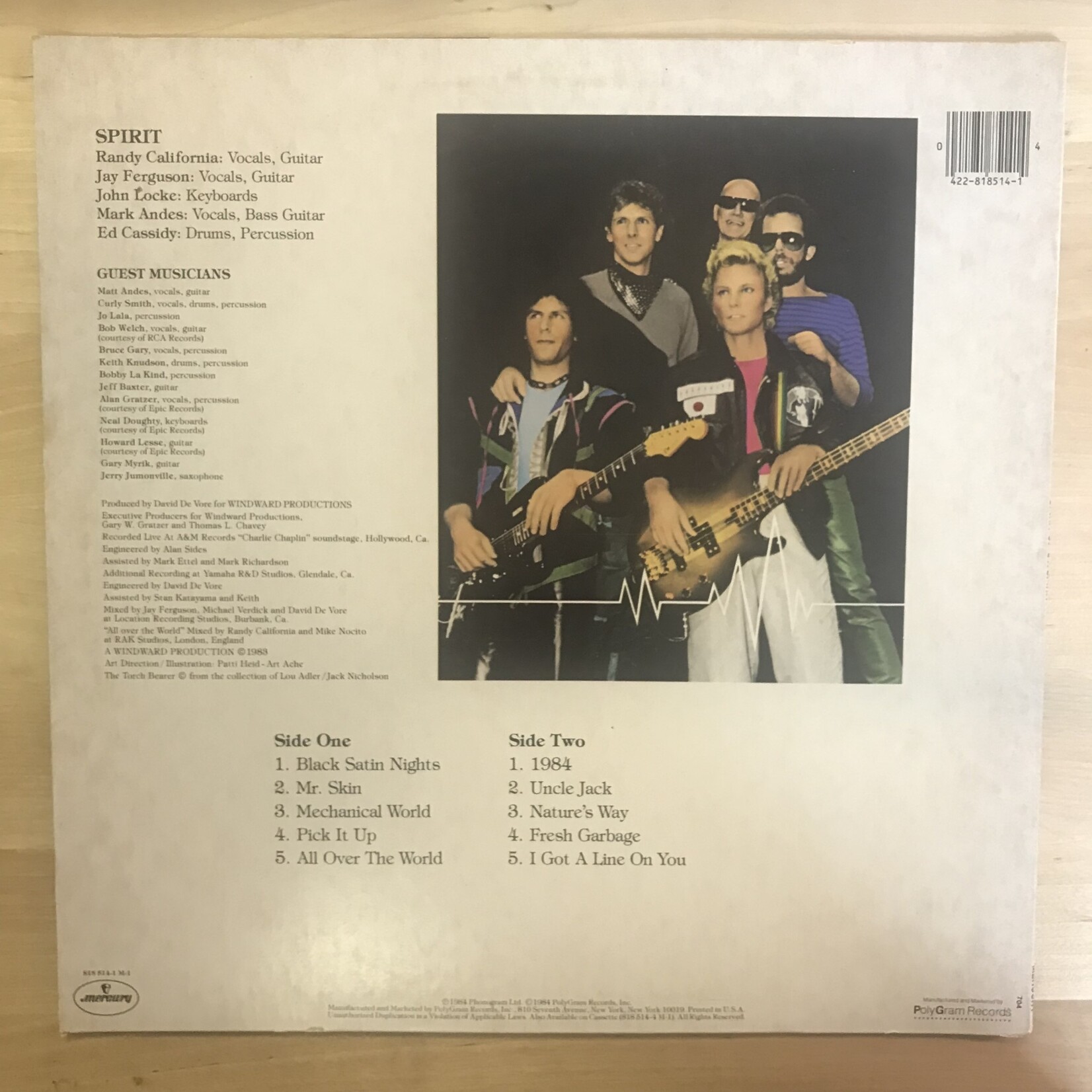 Spirit - Spirit Of ‘84 - 422 818 514  M1 - Vinyl LP (USED)