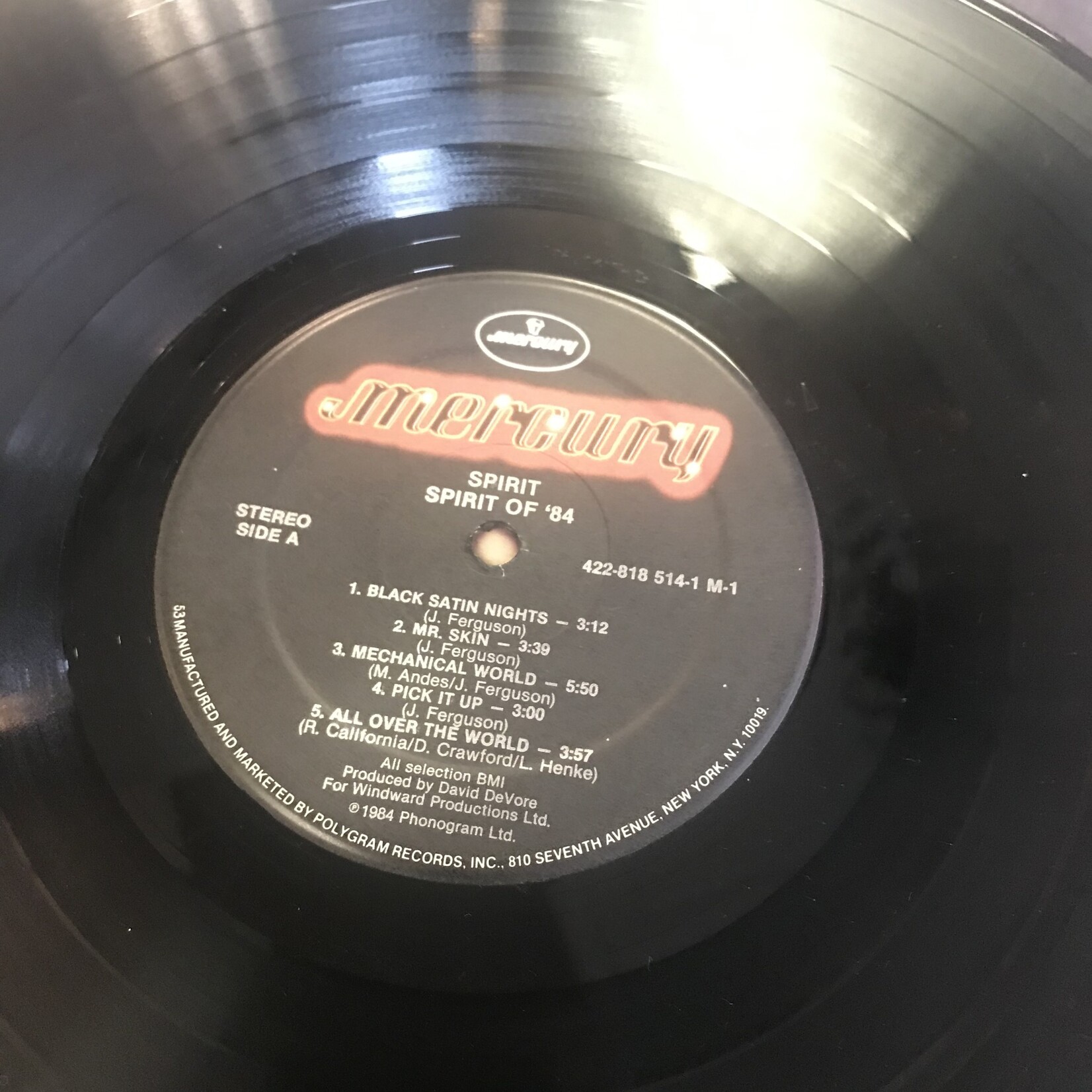Spirit - Spirit Of ‘84 - 422 818 514  M1 - Vinyl LP (USED)