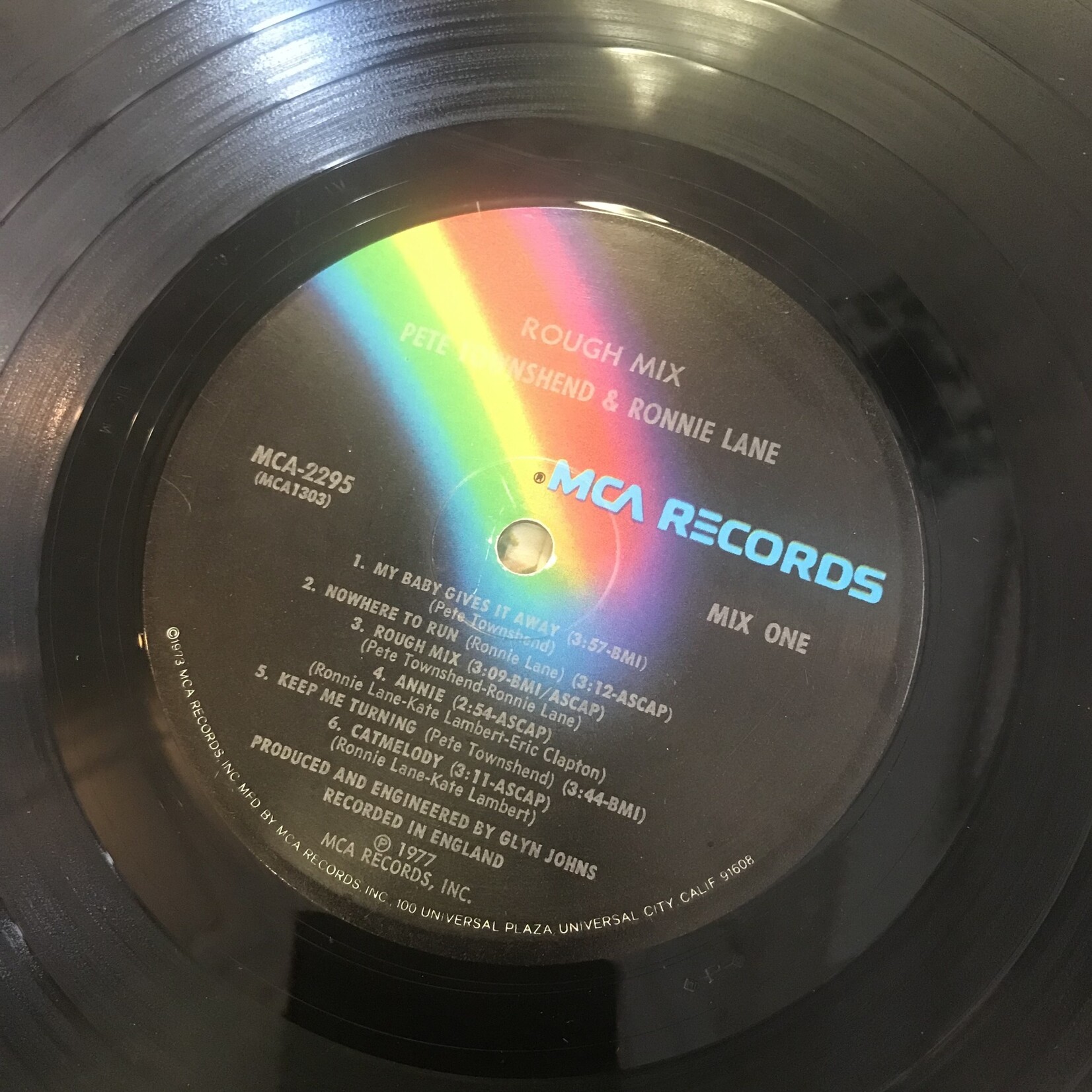 Pete Townshend, Ronnie Lane - Rough Mix - MCA2295 - Vinyl LP (USED)